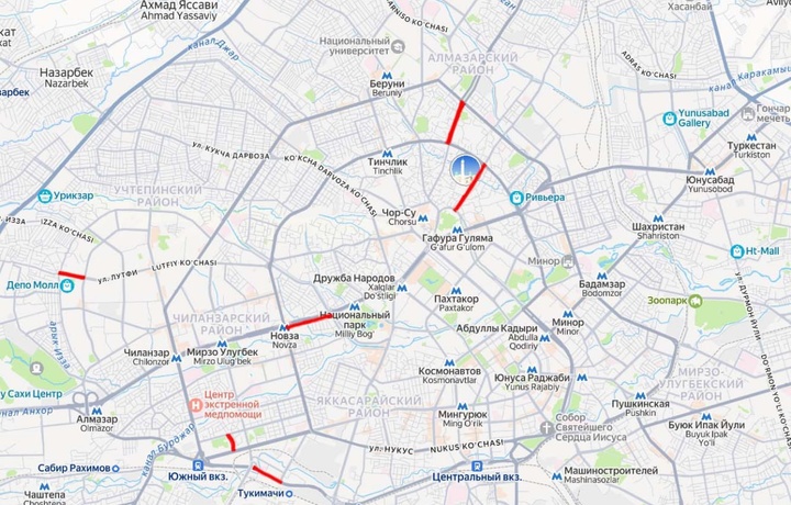 Toshkentda taroveh namozi munosabati bilan ayrim ko‘chalarda harakat cheklanadi