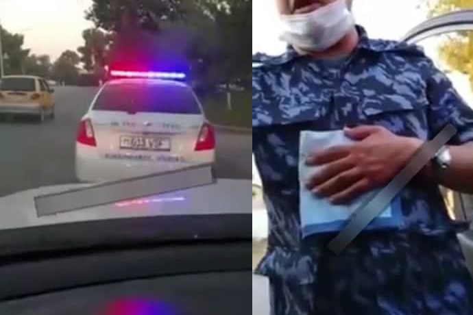 Haydovchiga yalingani videosi tarqalgan YHXB xodimi ishdan bo‘shatildi