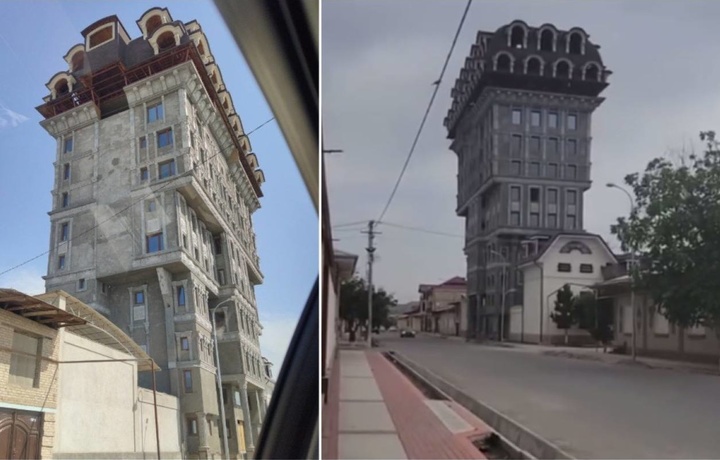 Самарқанддаги «ажабтовур» бинони бузиш бошланди