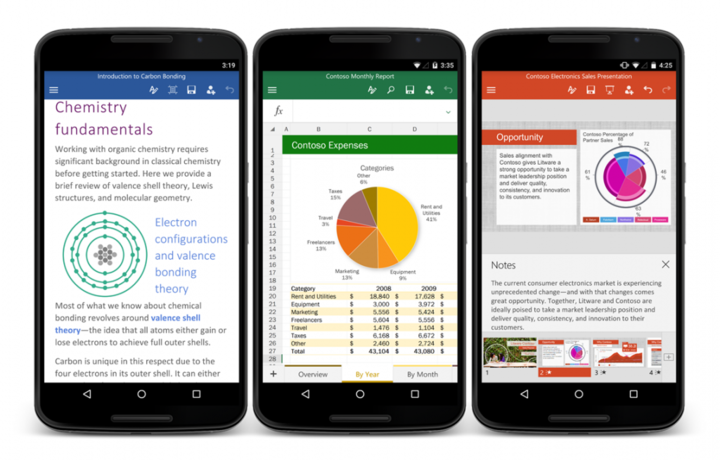 Microsoft Office на Android стал единым приложением