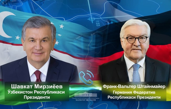 Президенты Узбекистана и Германии поговорили по телефону