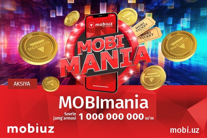 Mobiuz abonentlari har oy pul sovrinlarini yutib olishlari mumkin