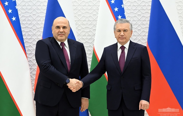 Shavkat Mirziyoyev Rossiya hukumati raisini qabul qildi