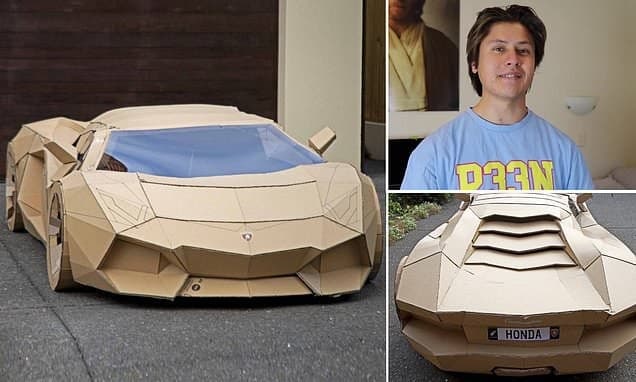 «Lamborghini»ning karton modeli 10 ming dollarga sotildi