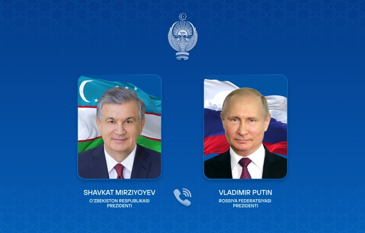 Shavkat Mirziyoyev Putin bilan telefon orqali muloqot qildi