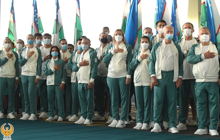 Олимпийская делегация Узбекистана отправилась в Токио