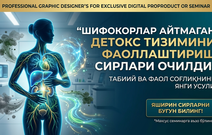 Шифокорлар айтмаган детокс тизимини фаоллаштириш сирлари очилди