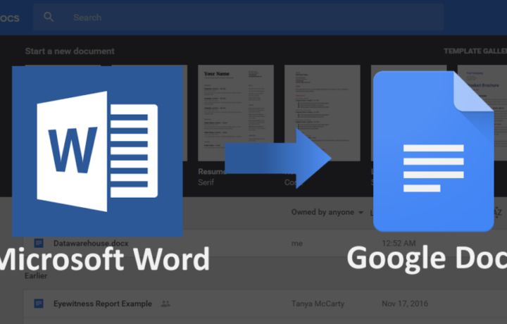 Как импортировать созданный в Microsoft Word документ в Google Docs