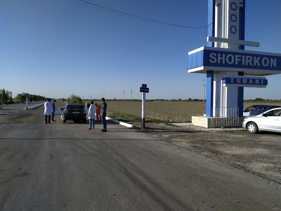 Shofirkon «qizil» hududga kiritilib, transport vositalari harakati cheklandi