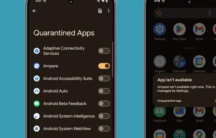 Android 15 вводит карантин для приложений
