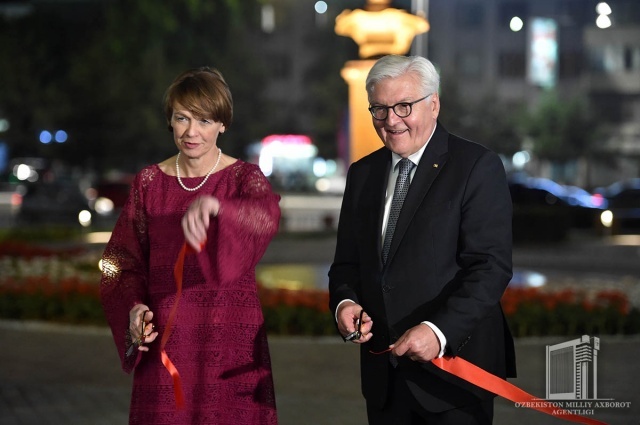 Germaniya prezidenti Toshkentdagi Gyote haykali va bog‘i ochilishida qatnashdi