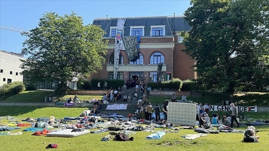 Полиция разогнала акцию в поддрежку Палестины в Свободном университете Брюсселя