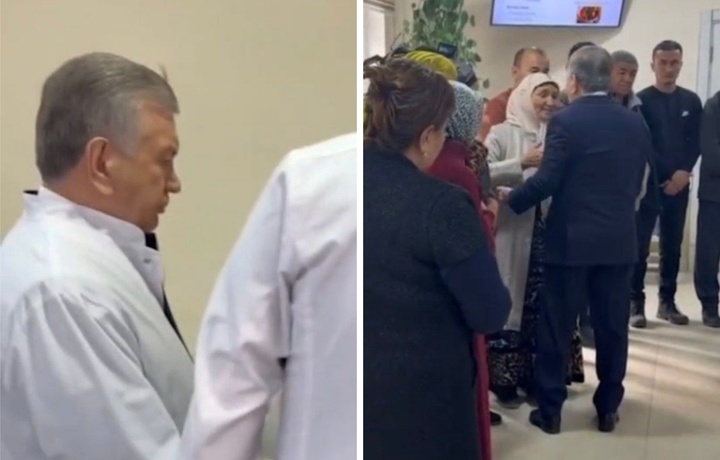 Шавкат Мирзиёев навестил пострадавших при взрыве в Гулистане (видео)