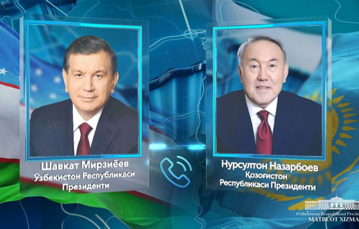О телефонном разговоре Президента Республики Узбекистан с Президентом Республики Казахстан