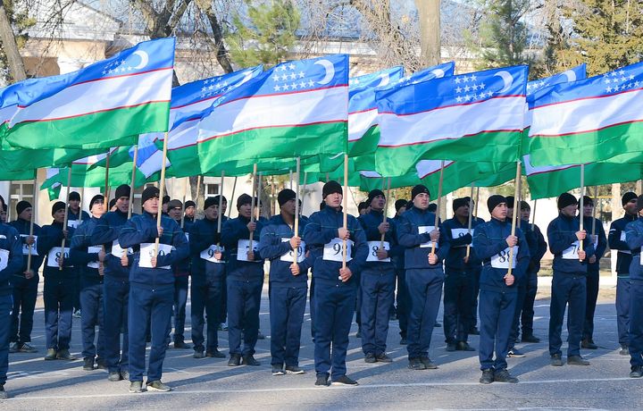 Минглаб ҳарбийлар соғлом турмуш тарзини тарғиб қилди