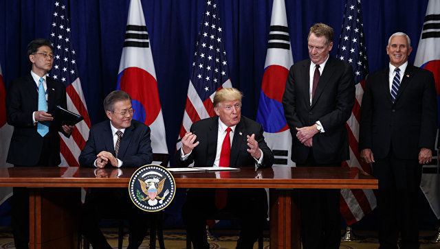 Жанубий Корея президенти Трампга Кимнинг мактубини етказди