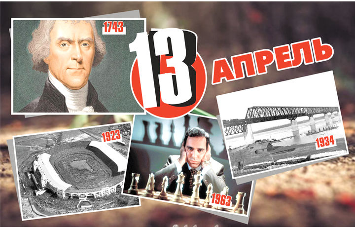 13 апрель. Америка фили, русларнинг троллейбуси, «сояда қолган» Антонио Меуччи ва бошқа муҳим воқеалар