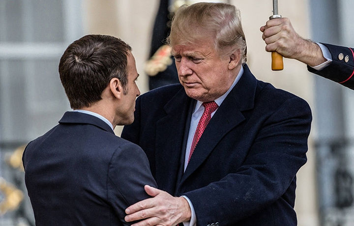 Трамп заявил об очень низком рейтинге Макрона