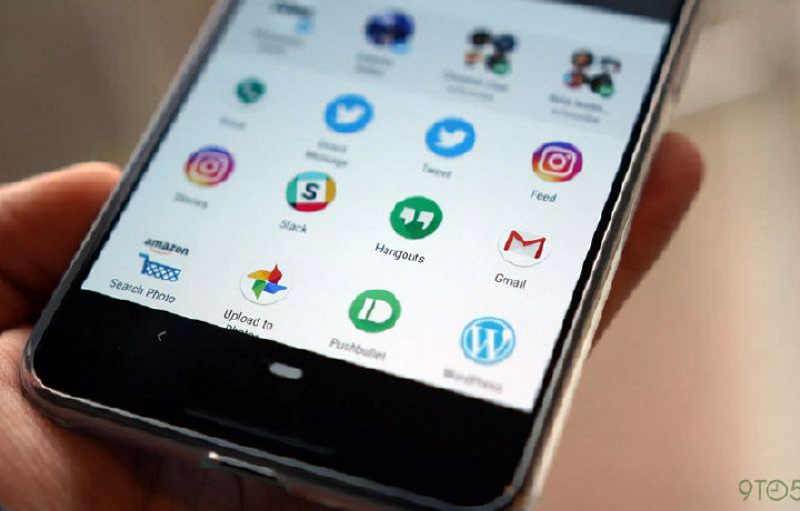 Android 10 получит новое меню обмена информацией