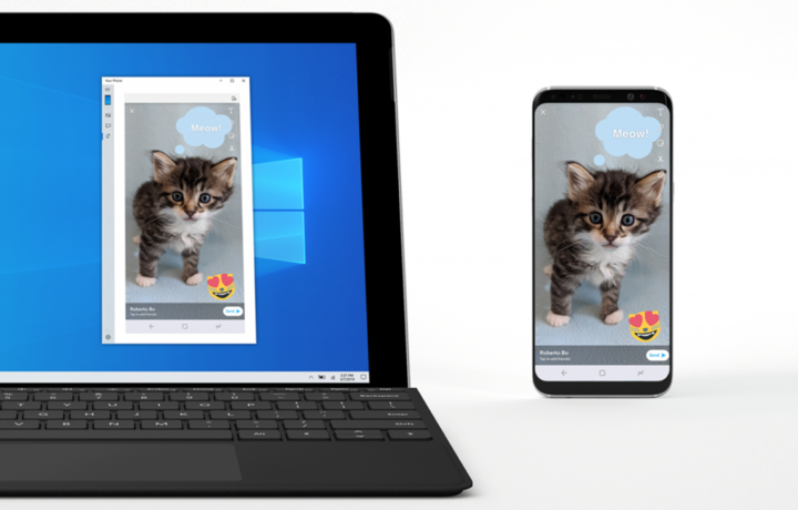 В Windows 10 появилась опция отображения смартфона на компьютере