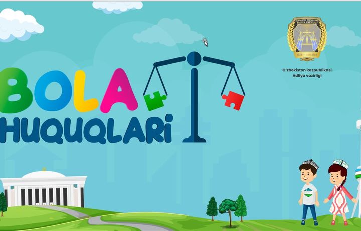 Adliya vazirligi bolalar uchun maxsus sayt yaratdi