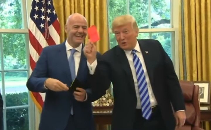 Трампнинг қизил карточкаси (видео)