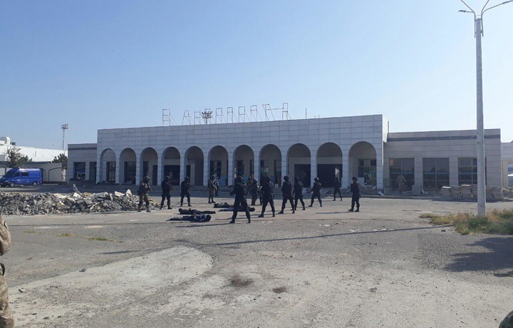 «Buxoro» xalqaro aeroportida shartli terrorchilar qo‘lga olindi