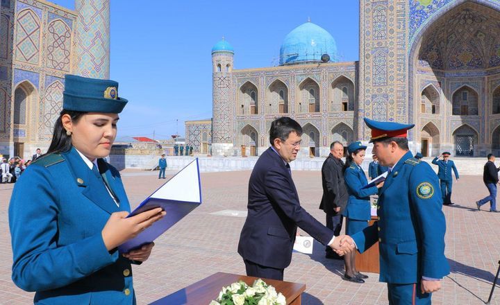 Самарқандда ички ишлар ходимлари тақдирланди