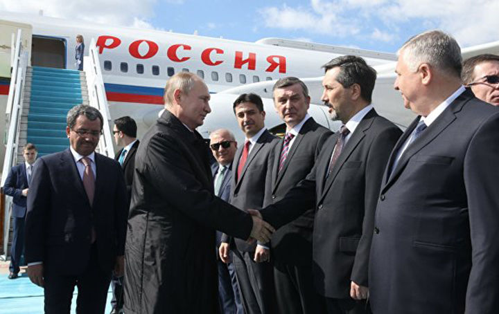 Путин икки кунлик ташриф билан Анқарага келди