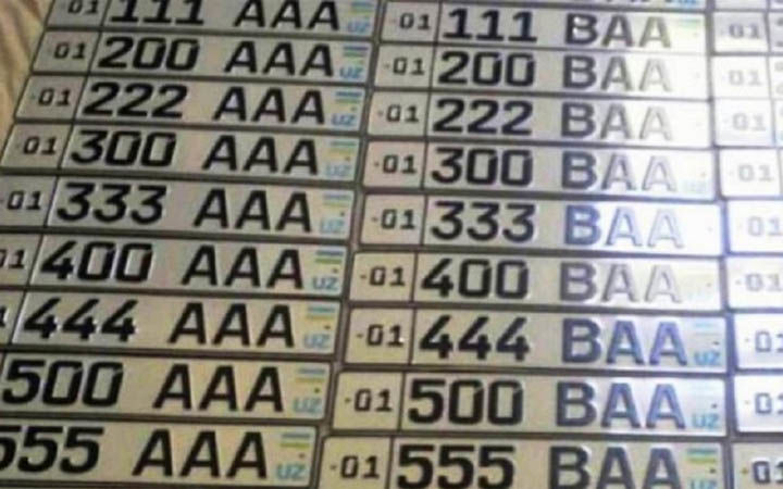 Беш кунда сотилган авторақамлар қиймати 4,1 миллиард сўмдан ошди